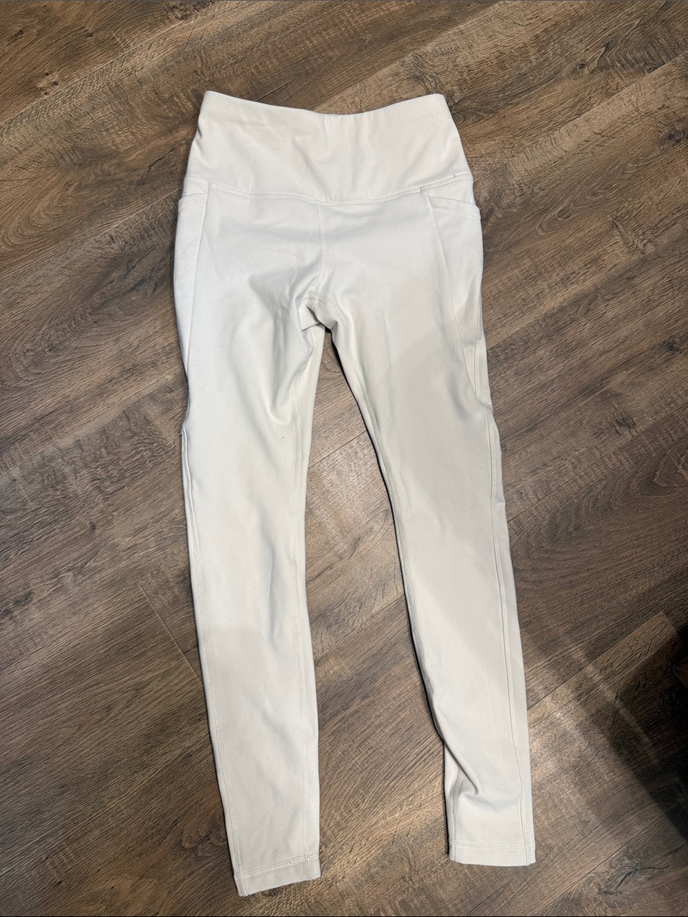 Avalanche Cream High-Waist Leggings for Women